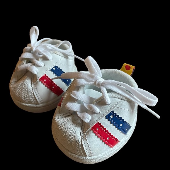 Build A Bear Bundle: BAB Brown Bear, Plush Blue Carrier, BAB shoes & BAB hat - Picture 10 of 16